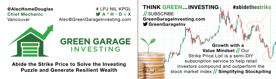 Green Garage Investing business card