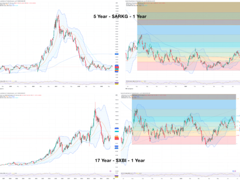 $ARKG and $XBI charts